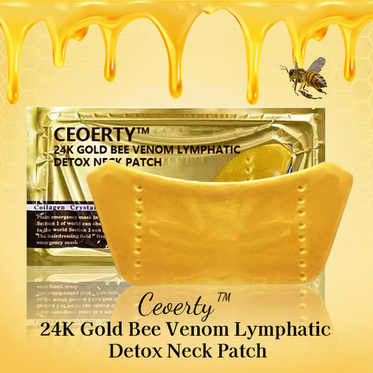 Ceoerty™ 24K Gold Bee Venom Lymphatic Detox Neck Patch